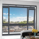 Steel mesh casement window