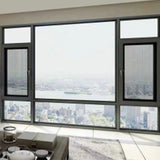 Steel mesh casement window