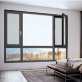 Steel mesh casement window